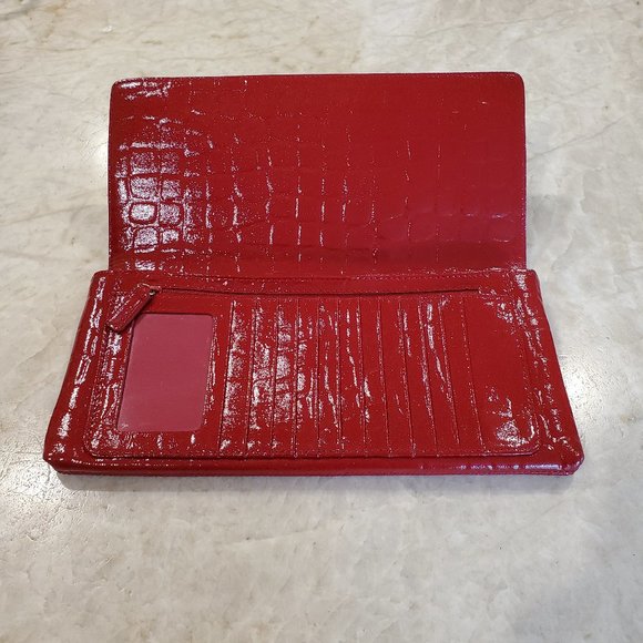 Nordstrom Leather Croc Embossed Clutch - Picture 2 of 5